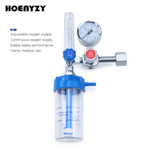 G5/8" Pressure Regulator O2 Oxygen Inhaler Pressure Reducing Valve Meter Gauge 0-10L/min 83XA