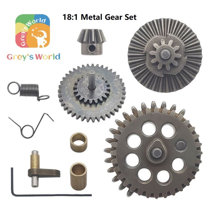 Metal Gears for Jinming, Cyma, Lehui brand gel blasters, 181 gear set