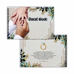 Buku Tamu Undangan Penikahan GUEST BOOK Bisa Pake Nama Isi 320 nama SR. 5-9