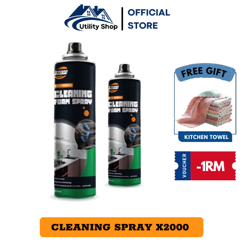 X2000 Cleaning Spray Foam Cleaner Spray Car Kitchen Home Car