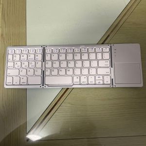 B033 Mini Folding Keyboard Bluetooth Foldable Wireless Keypad Touchpad Windows Android IOS Tablet Universal Touchpad