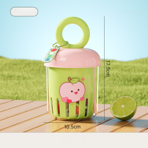 💕Summer Fruit Cup💕💕Summer Fruit Cup💕Portable Outdoor  Fruit Cup Salad Yogurt Cup with Fork Picnic Cup Double Drain Breakfast Milkshake Cup