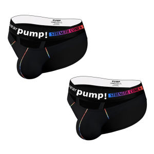 CMENIN PUMP 2Pcs Modal เซ็กซี่กางเกงชั้นในชายกางเกงในชายกางเกงนุ่มชุดชั้นใน Jockstrap ชุดชั้นในชายสั้น MP265
