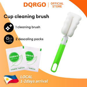 DQRGO (PH Stock) Long Plastic Handle Sponge Cleaning Brush Removable Head Kitchen Cleaner Tools Portable Mug Cleaner Home Use