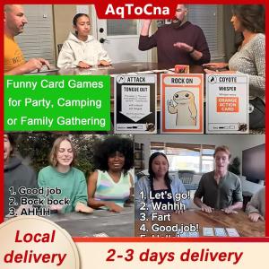 [COD] AqToCna Ship within 24 hours Coyote Game Coyote Party Card Game Meet The Action-Packed Card Game Full Of High Fives And Havoc Funny Action Card Games