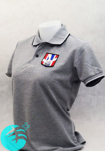 💥Saleลดหนัก💥สีเทา  เสื้อโปโล ชรบ. ชุดรักษาความปลอดภัยหมู่บ้าน (ชาย/หญิง) ผ้าเกรดแบรนด์เนม นุ่มลื่นใส่สบาย ระบายอากาศดี