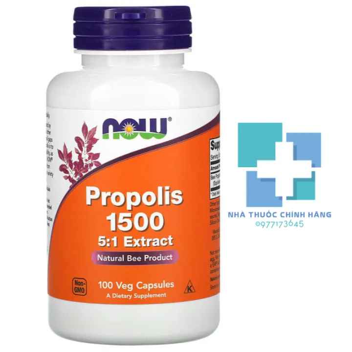 Chiết xuất Keo ong Propolis 1500 (NOW FOODS)