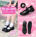 รองเท้านักเรียนหญิง ADDA 41T01-W1 NEWPRODUCT "รองเท้านักเรียน PU: พื้นที่ส่วนตัวในโลกของวัยรุ่น!  สร้างแรงบันดาลใจและสวมใส่ได้อย่างเป็นตัวเอง" รองเท้าหัวเหลี่ยม. 