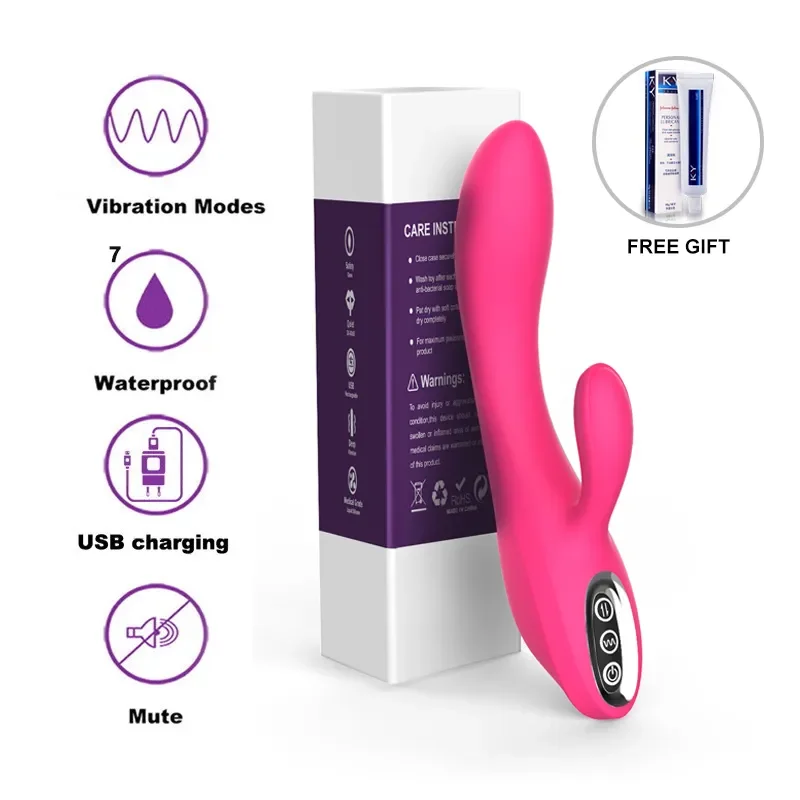 Intelligent Rechargeable Dual Motor Dildo Vibrator 10 Speed G Spot