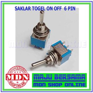 Saklar Tongkat 6 Pin On Off Kecil 5 pcs