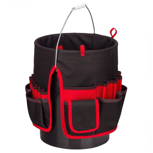 Heavy Duty Portable Bucket Shaped Tool Organizer Spacious Storage Space For Outdoor Activities And Workshop Essential