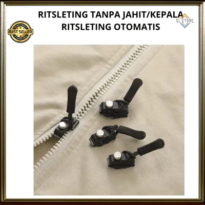 SL RESLETING TANPA JAHIT / KEPALA RESLETING PENGGANTI ZIPPER UNIVERSAL