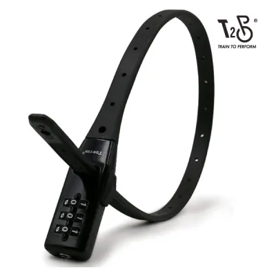 T2P Zip Tie Lock Helmet Lock Black Cable Locks with Combination Combo Multi-use Security Tie & Bike Lock Multi Purpose Locks Motorbike