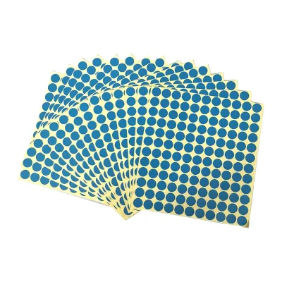 VIP Educational Supplies Pte Ltd Adhesive Round Label 13mm diameter Blue 1980pcs/per pkt