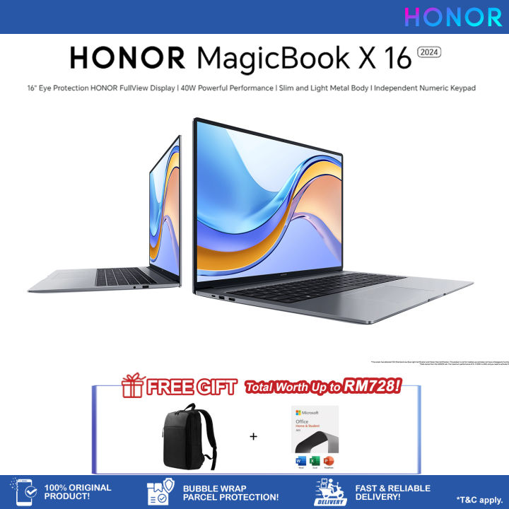 HONOR MagicBook X16 2024 |12th Gen Intel® Core™i5 Processors 8GB