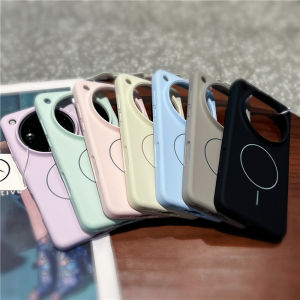 Shockproof Soft Liquid Silicone Wireless Charging Magnetic Case For OPPO Find X8 Ultra Slim Fleece Protection Phone Cover Funda