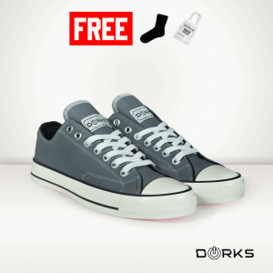Dorks Back To School Low Grey - Sepatu Sneakers Casual Pria Wanita Sepatu Sekolah Dorks