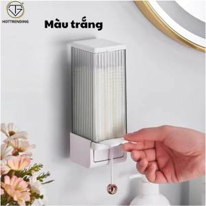 Hộp đựng bông tẩy trang treo tường Tự động Chống thấm nước Tiết kiệm không gian Lắp đặt dễ dàng Trang điểm