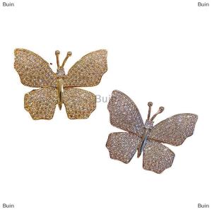 [COD] Buin Fashion Rhinestone Butterfly Brooches Pins For Women Clothing Coat Weddings Jewelry Party Accessries Gifts