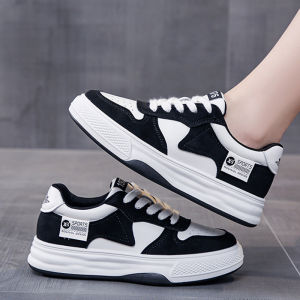 🔥One shoes🔥รองเท้ากีฬาใหม่สำหรับผู้หญิง พื้นหนา กันลื่น รองเท้านักเรียนสไตล์เกาหลี สวมใส่สบาย