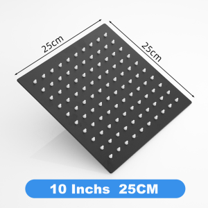 【SG】10 /12 Inchs Shower Head Rainfall Shower Head Thin 201 Stainless Steel Bathroom Luxury Rain Mixer Shower Wall Mounted