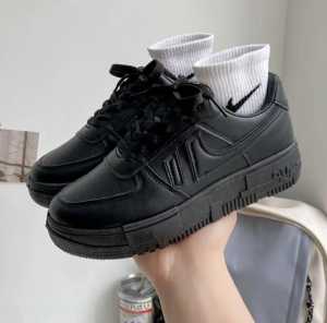 CLASSY SHOES Sepatu Wanita Sekolah Hitam Putih Sneakers Wanita Import  Korea Premium Terbaru 2024