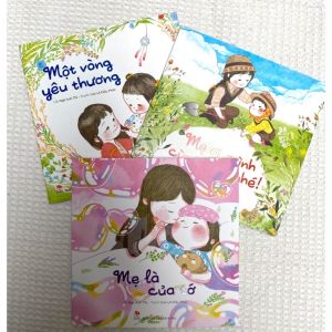 Sách Tranh Ngọt Ngào Mẹ Và Bé Gái - Mẹ ơi Mình Cùng Làm Nhé Một Vòng Yêu Thương (Lẻ cuốn và combo) Kim Đồng