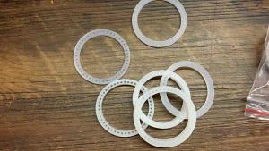 BateRpak MY-380F Coding machine spare partCharacter fix Rubber Circleletter carriage stoperSilicon Gel ring letters hold ring