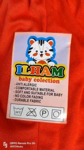 ILHAMbaby - (1lusin/12pcs) celana pendek bayi STRIP rainbow warna kombinasi