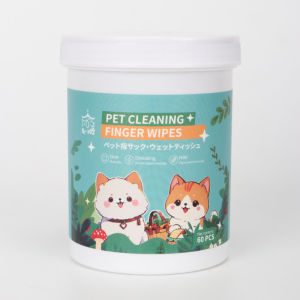 【READ　STOCK】Pet Cleaning Finger Wet Wipes Teeth Eye Tear Ear Stain Remover Wet Towels Pet Grooming Clean Tool