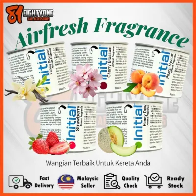 Initial Airfresh Fragrance Pewangi Kereta Paling Wangi! 5 Aroma Power Strawberry | Vanilla | Cherry Blossom Honeydew