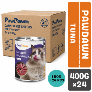 24pcs Cat Food Wet Food 400g Value Pack Premium Canned Cat Food with Tuna Chicken Flavors