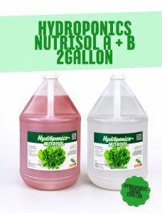 Hydroponic NutSol A+B 2Gal Set | Complete Plant Food Formula for Fast Growth & High Yield Crops