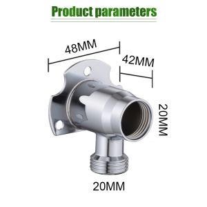 Arm shower Bracket Wall Shower Tanpa Bobok instalasi Luar 1/2 inch