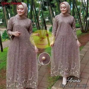 Gamis Brukat Modern / Baju Dress Cewek / Dress Muslim/ Gamis Wanita / Gamis Wanita Murah / Kebaya Muslim Modern/ Baju Muslim Remaja / Baju Muslim Termurah / Gamis Muslim / Gamis Muslim Arimbi #2