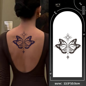 ACE แทททู รอยสักอยู่ได้นาน 2 สัปดาห์ มีของแจกฟรี กันน้ำกันเหงื่อ ผีเสื้อสักแขน สักข้อมือ สักขา Magic TATTOO