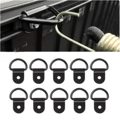 1/10pcs Shape Pull Hook Tie Down Anchor Ring Iron Stainless Steel Cargo Tie Down Ring for Truck Trailer RV Boat Accessories