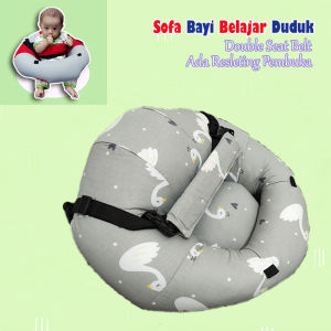 Sofa Bayi Belajar Duduk Double SafetyBelt Bisa Diterapkan Didalam Mobil