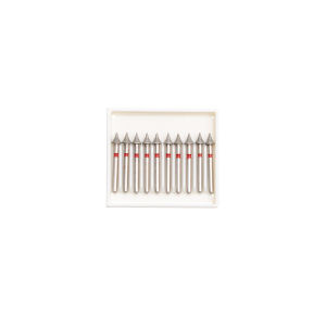 10PCS Dental 1.6mm Red Fine Grit High Speed Diamond Burs Interproximal Reduction Universal Fit for All Handpieces