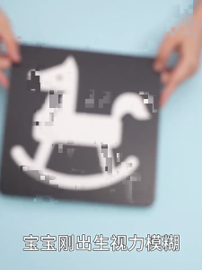 High Contrast Baby Flashcards Black and White Infant Cards Sensory Cards for Newborn Brain Visual Stimulation