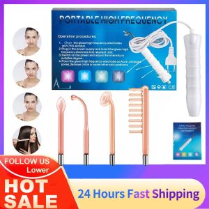 Instrumen Kecantikan Ozon Frekuensi Tinggi High Frequency Hf Frekuensi Tinggi Alat Facial Portable Skincare Kecantikan Salon Jerawat Ozon
