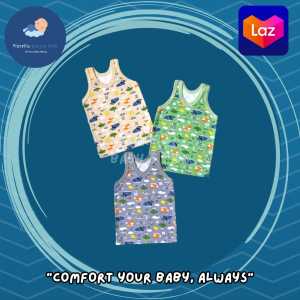 Singlet Kaos Dalam Bayi Katun Doubleknit Earth Tone Series FIYELI  isi 3 pcs atau 6 Pcs
