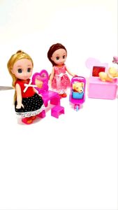 6 Inches Play Pretend Doll with Different Accessories to Play along (Sasa Bebe) 007