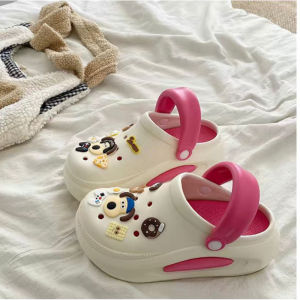 WomenS Summer Shoes Cute Thick-Soled Height-Increasing Beach Non-Slip Sandals Outdoor Slippers Closed-Toe Clogs