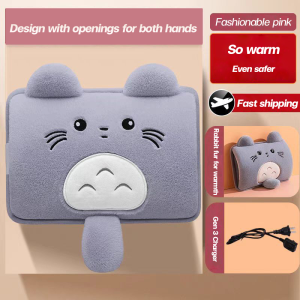 🌹READY STOCK Explosion-proof Electric Hot Water Bag Super Cute Cartoon Rechargeable Electric Warmer Heat Bottle for Body Beg Pemanas Tangan Badan Viral 充电式热水袋