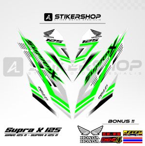 STIKER STRIPING SUPRA X125 - WAVE 125 R GRAFIS VARIASI 040