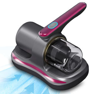 [Chinatera Flagship Store]Cordless Mite Remover with UV Light Wireless Vacuum Cleaner Strong Suction and Low Noise 100W for Beds Pillows Sofas