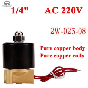 VARRT 2W Series Normally Closed Electric AC220V Brass Air Water Electric Solenoid Valve with PT Thread