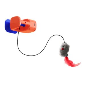 JPTD Vocal Electric Door Hanging Toy Creative Funny Self Moving Cat Toys Cat Yo-Yo Toy Elastic Rope Elastic Rope Pet Toy Pet Accessories