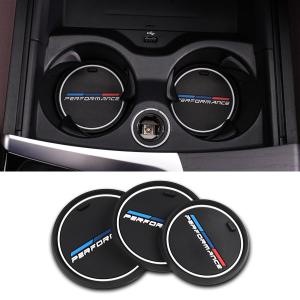 1/2Pcs Anti-Slip Cup Pad For Bmw F10 F11 E46 E60 E61 E90 G11 F25 G01 G30 F15 G05 E70 F16 G06 M Series Car Coasters Cup Holder Mats